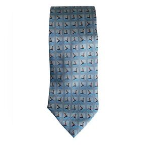 Blue Patterned Men's Tie